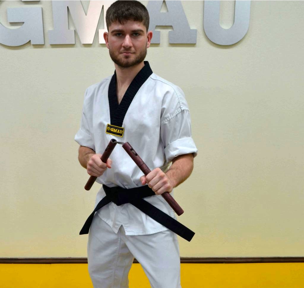 Sensei Adam with Nunchuks